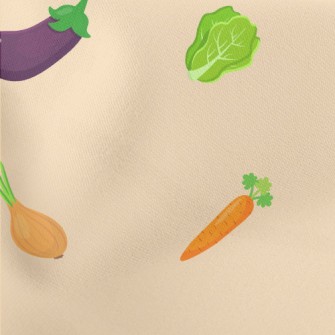 Delicious Vegetables Lightweight Cotton Poplin