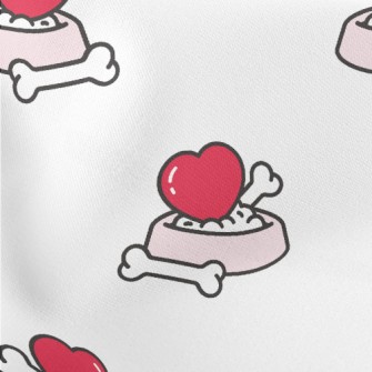 Love Dog Bone Bowl Lightweight Cotton Poplin