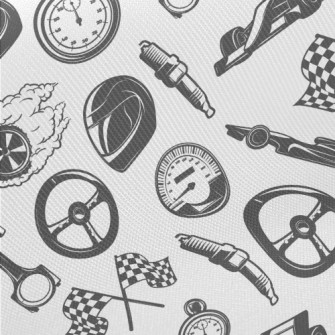Handsome Racing Peripheral Too Midweight Cotton Poplin