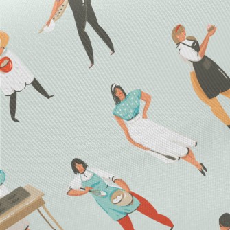 Woman Who Cooks Seriously Midweight Cotton Poplin