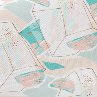 Irregular Strips Of Color Midweight Cotton Poplin