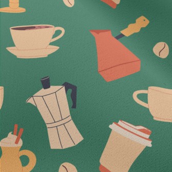 Coffee Equipment And Beverages Chiffon