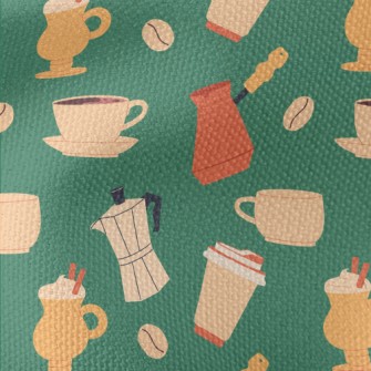 Coffee Equipment And Beverages Waterproof Canvas