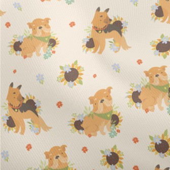 Cute Dog And Flowers Dobby