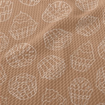 Simple Lines Sweet Small Cake Birdseye Piqué