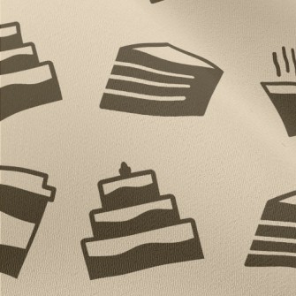 Coffee Cake Pattern Chiffon