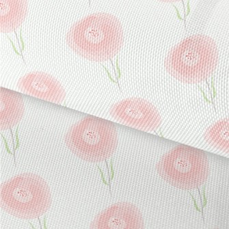 Gentle Pink Flowers Waterproof Oxford