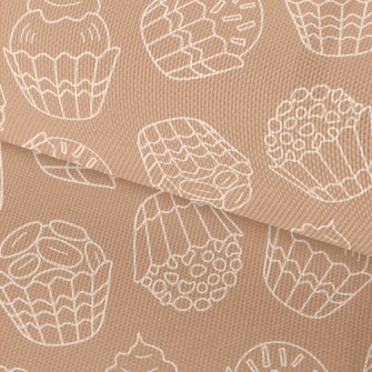 Simple Lines Sweet Small Cake Waterproof Oxford