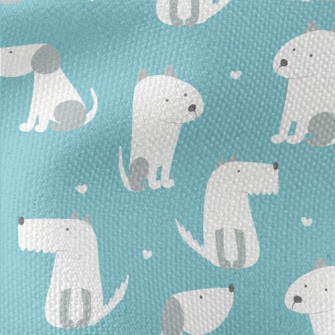 Spotted White Cute Dog Waterproof Canvas