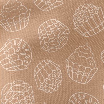 Simple Lines Sweet Small Cake Waterproof Canvas