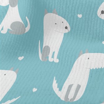 Spotted White Cute Dog Terry