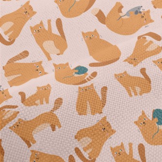 Cute Cat Who Loves To Play Performance Linen