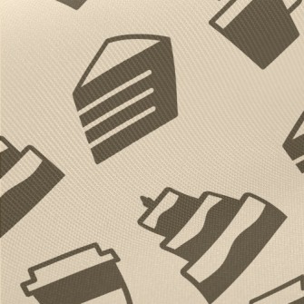 Coffee Cake Pattern Twill