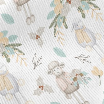 Hand Drawn Sheep With Christma Standard Corduroy