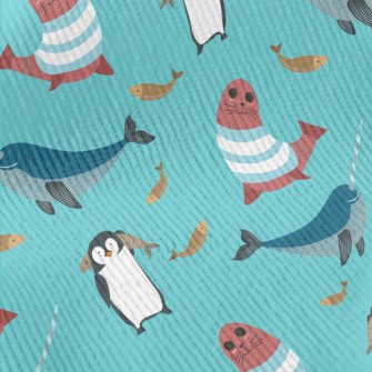 Narwhal Penguins And Seals Standard Corduroy