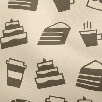 Coffee Cake Pattern Dobby