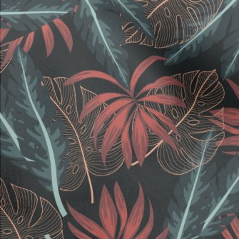 Original Tropical Exotic Plant Micro Fleece