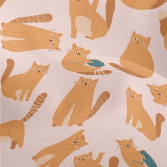 Cute Cat Who Loves To Play Lightweight Performance Linen