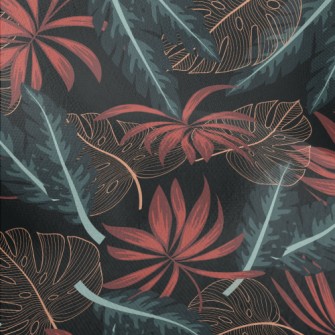 Original Tropical Exotic Plant Lightweight Performance Linen