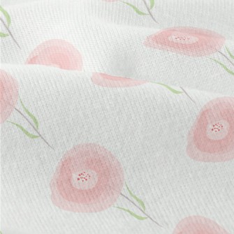 Gentle Pink Flowers Modern Jersey