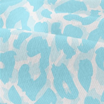 Bright Aqua Leopard Print Modern Jersey