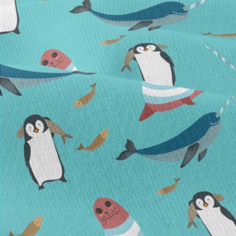 Narwhal Penguins And Seals Modern Jersey