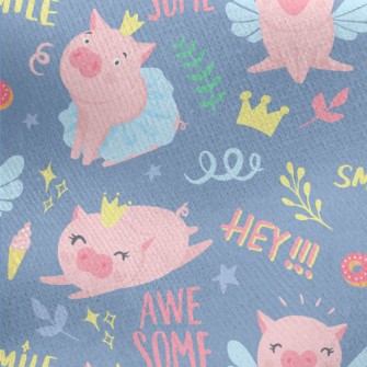 Piglets Who Turned Into Prince Jersey Backed Fleece