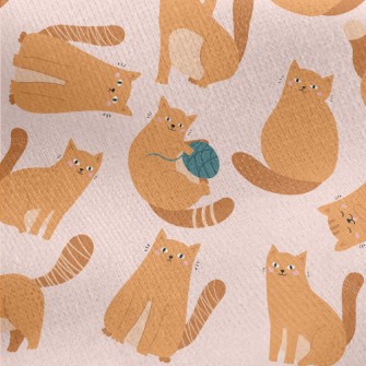 Cute Cat Who Loves To Play Jersey Backed Fleece