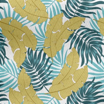 Colorful Green, Blue And Yello Jersey Backed Fleece