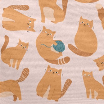 Cute Cat Who Loves To Play Pongee