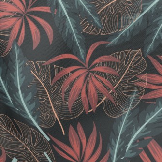 Original Tropical Exotic Plant Lightweight Cotton Poplin