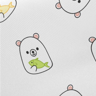 White Bear Holding Colorful Fi Midweight Cotton Poplin