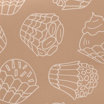 Simple Lines Sweet Small Cake Midweight Cotton Poplin