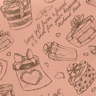 Hand Drawn Sketch Gift Midweight Cotton Poplin
