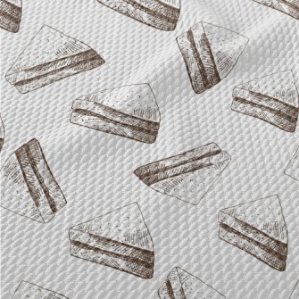 Hand Drawn Sketched Sandwich Birdseye Piqué
