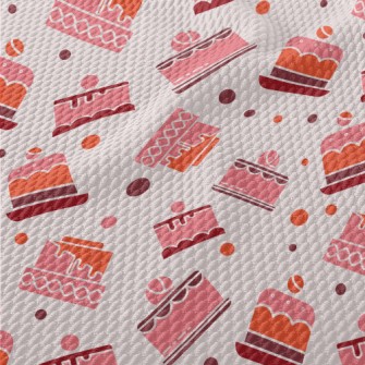 Simple Color Block Cake Patter Birdseye Piqué