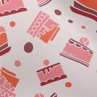 Simple Color Block Cake Patter Chiffon