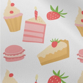 Strawberry Flavored Cake Macar Chiffon