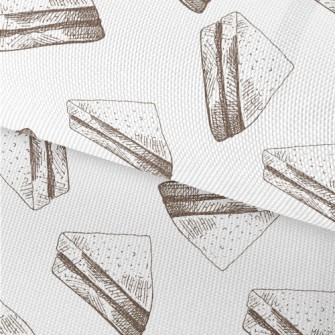 Hand Drawn Sketched Sandwich Waterproof Oxford