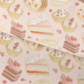 Hand Drawn Sweet Cake Dessert Waterproof Oxford
