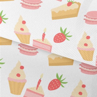 Strawberry Flavored Cake Macar Waterproof Oxford