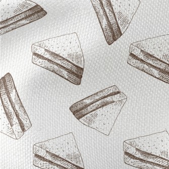 Hand Drawn Sketched Sandwich Waterproof Canvas