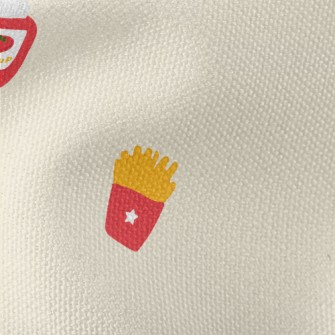 French Fries With Ketchup Waterproof Canvas