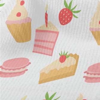 Strawberry Flavored Cake Macar Terry