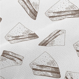 Hand Drawn Sketched Sandwich Performance Linen