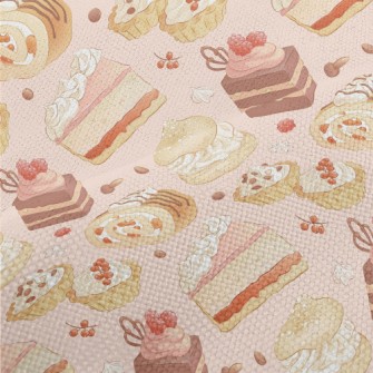Hand Drawn Sweet Cake Dessert Performance Linen