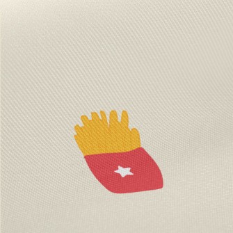 French Fries With Ketchup Twill