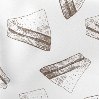 Hand Drawn Sketched Sandwich Stretch Ponte