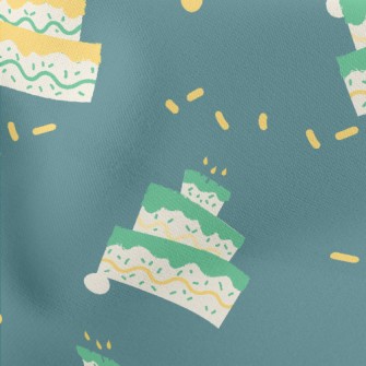 Green And Yellow Three-layer C Stretch Ponte