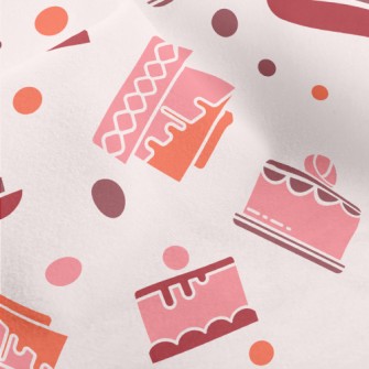 Simple Color Block Cake Patter Micro Fleece